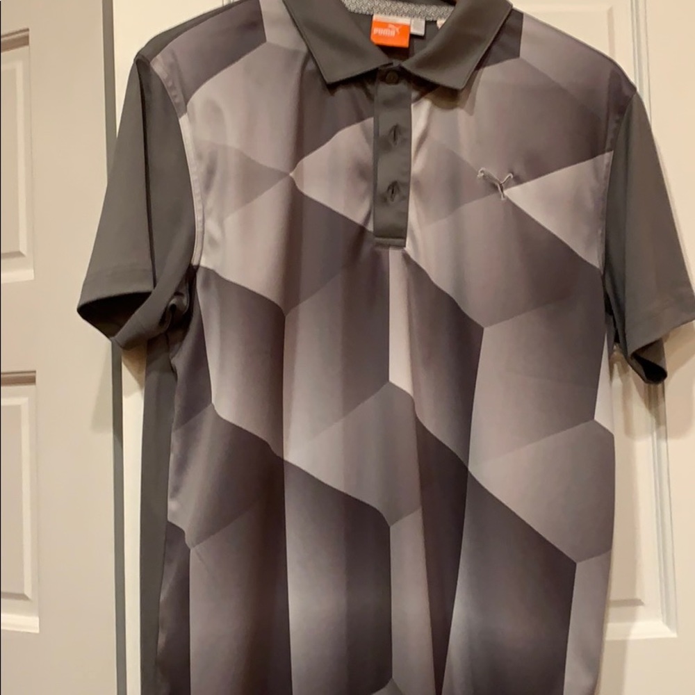 Grey Puma Golf Polo